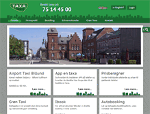 Tablet Screenshot of esbjergtaxa.dk